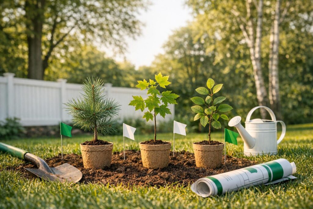 Tree Planting Guide Generator - Viking Tree & Stump